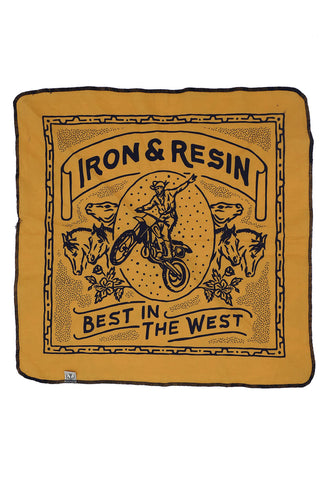 Iron And Resin - Best in the West Bandana in Gold