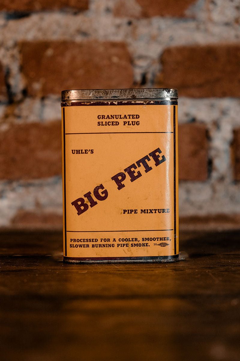 1940's Uhle's Big Pete Pipe Mixture Pocket Tobacco Tin