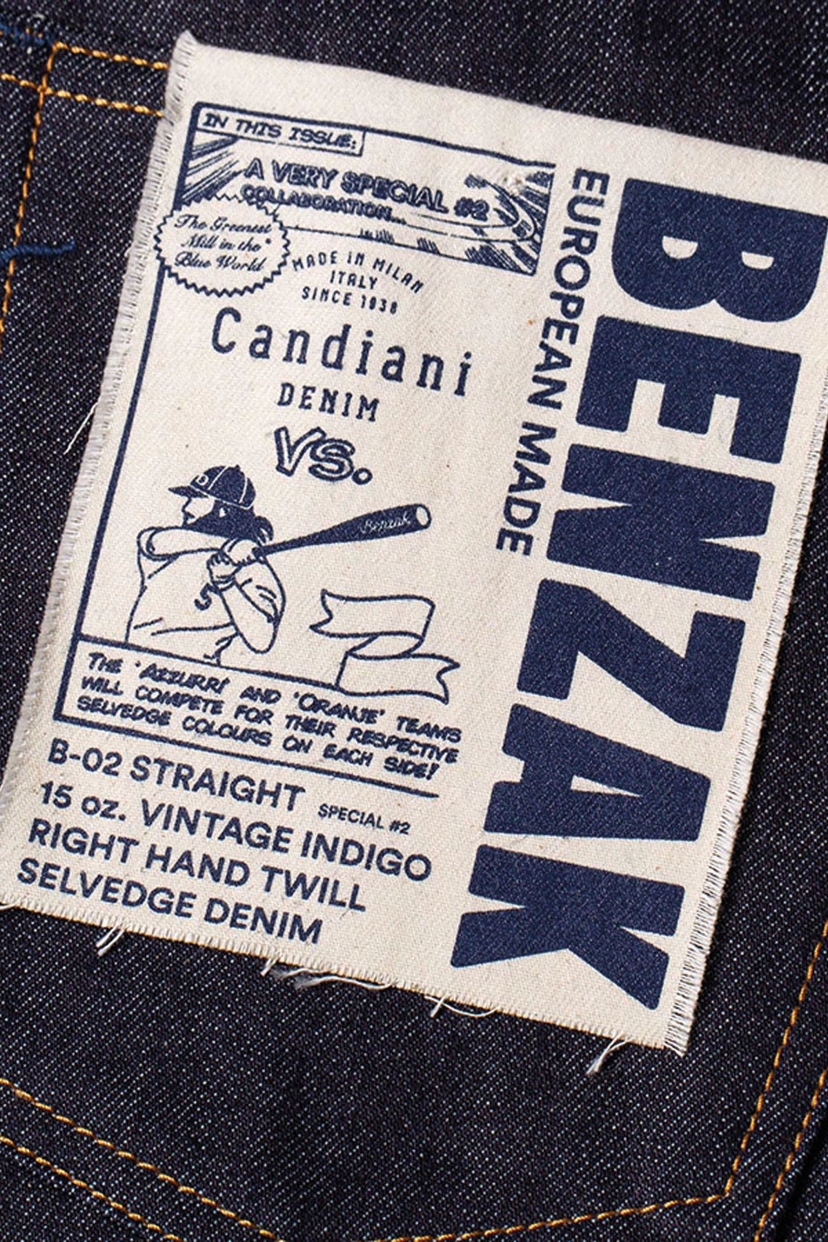 Benzak - B-02 STRAIGHT Special #2 15 oz. vintage indigo selvedge