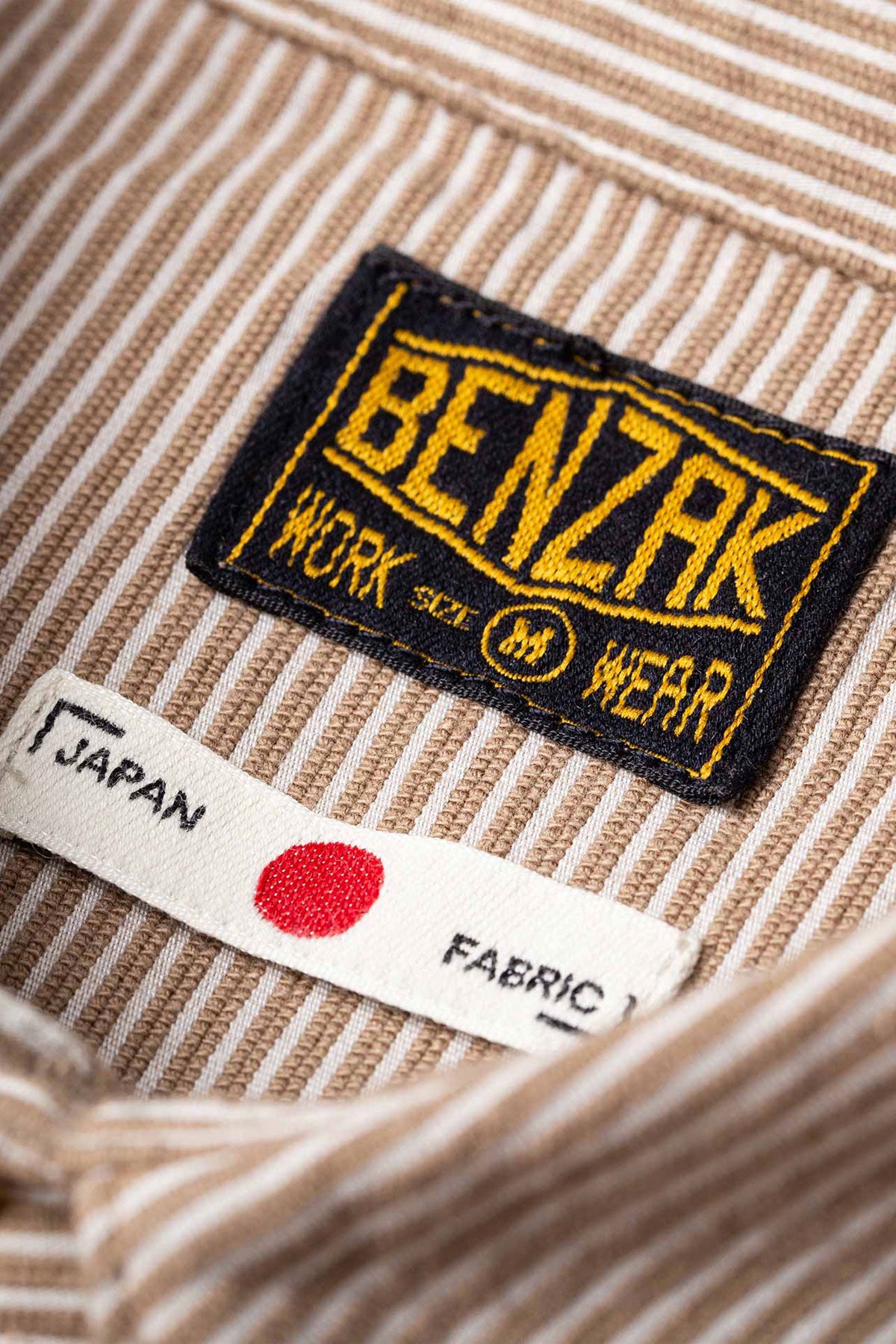Benzak - BWS-01 Work Shirt 6.5 oz. brown cord stripe