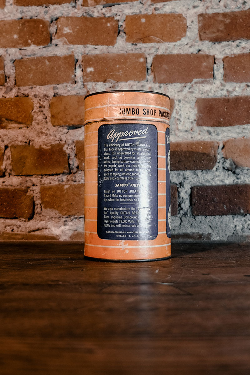 1940's Dutch Brand Friction Tape Container - Jumbo Shop Package