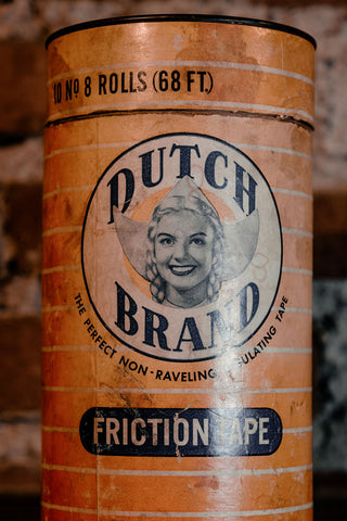 1940's Dutch Brand Friction Tape Container - Jumbo Shop Package