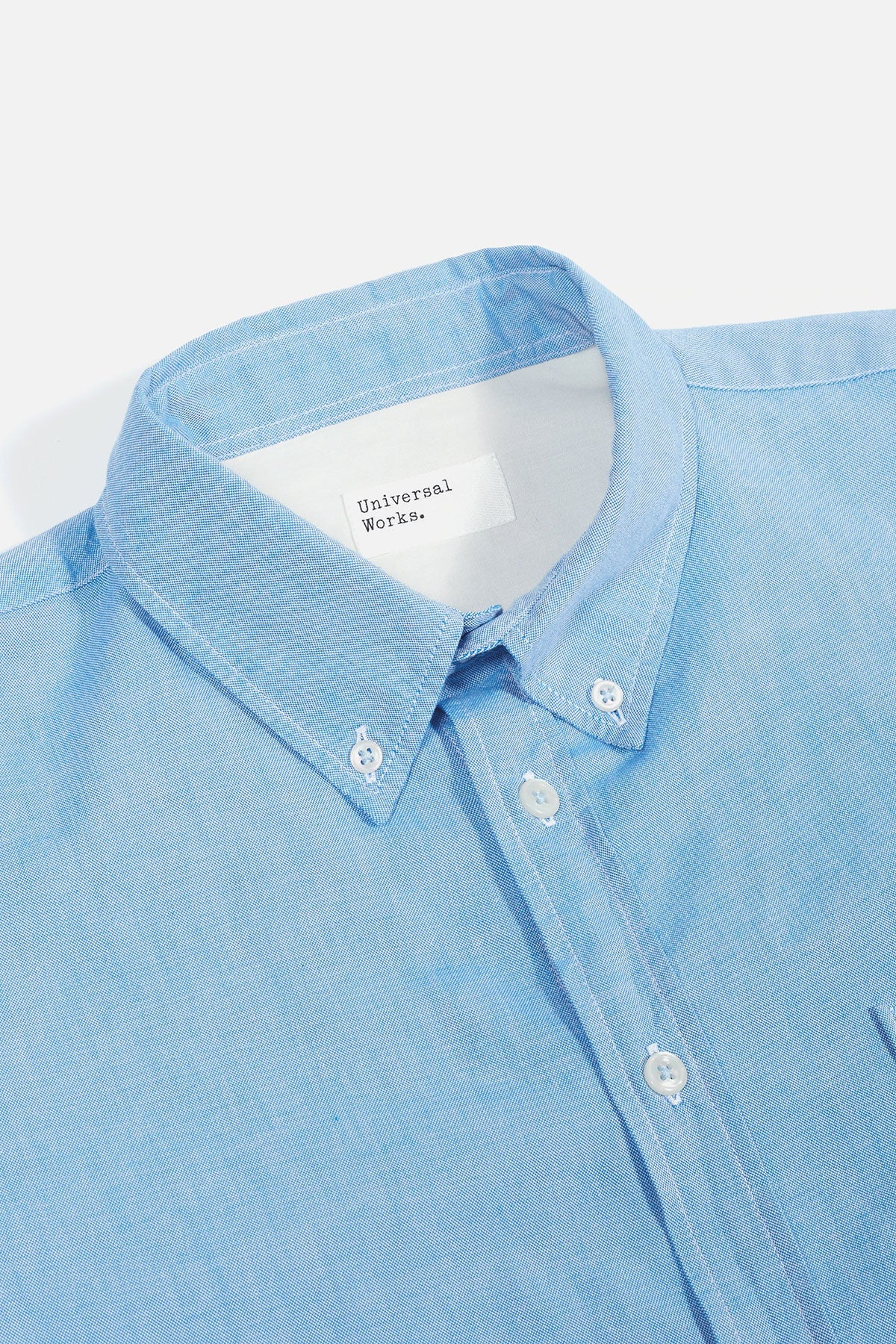 Universal Works - Everyday Shirt In Blue Organic Oxford Cotton