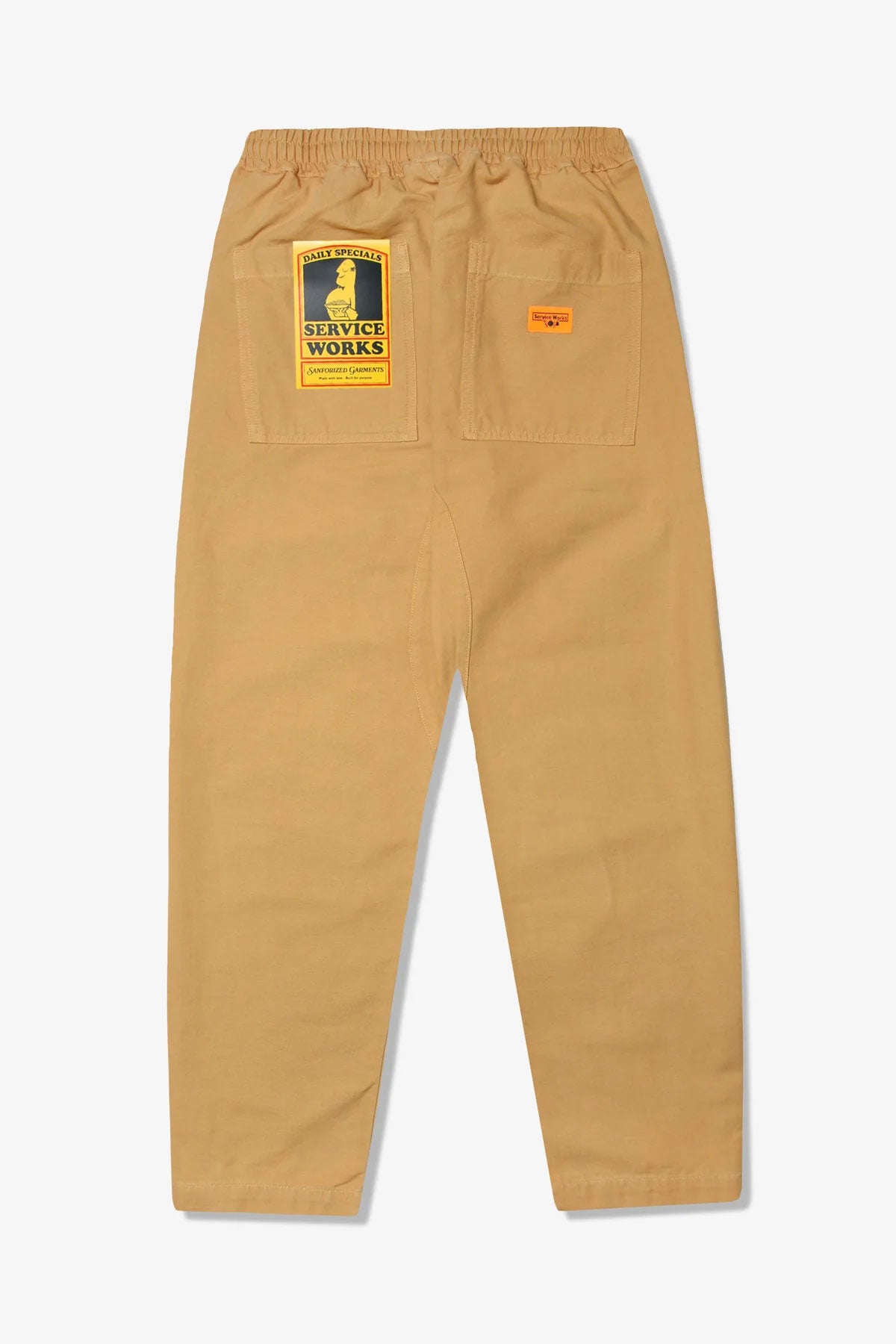 Service Works - Classic Canvas Chef Pants in Tan