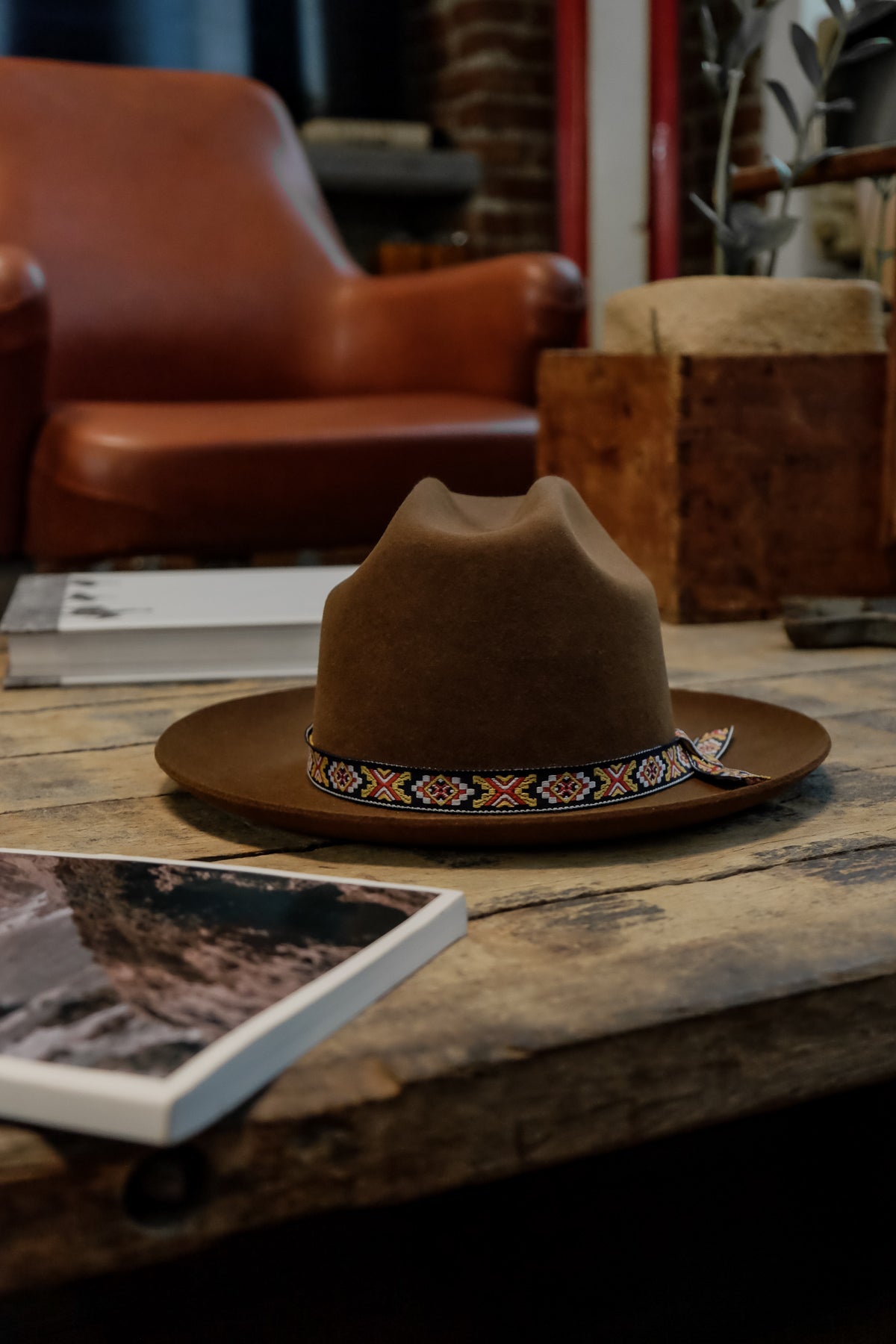 The Rugged Society - Open Road Hat in Tuscan Earth Color - Handmade to order
