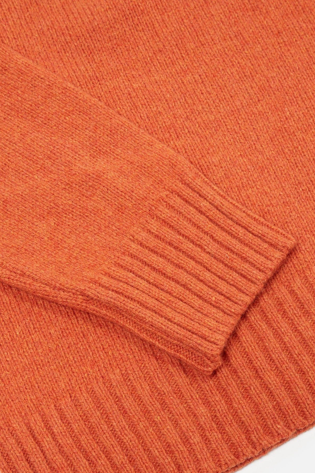 Universal Works - Roll Neck In Orange Eco Wool