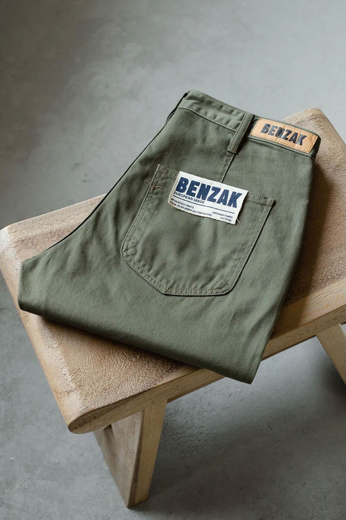 Benzak - BP-06 Scout Pants 9.5 oz. olive green military sateen