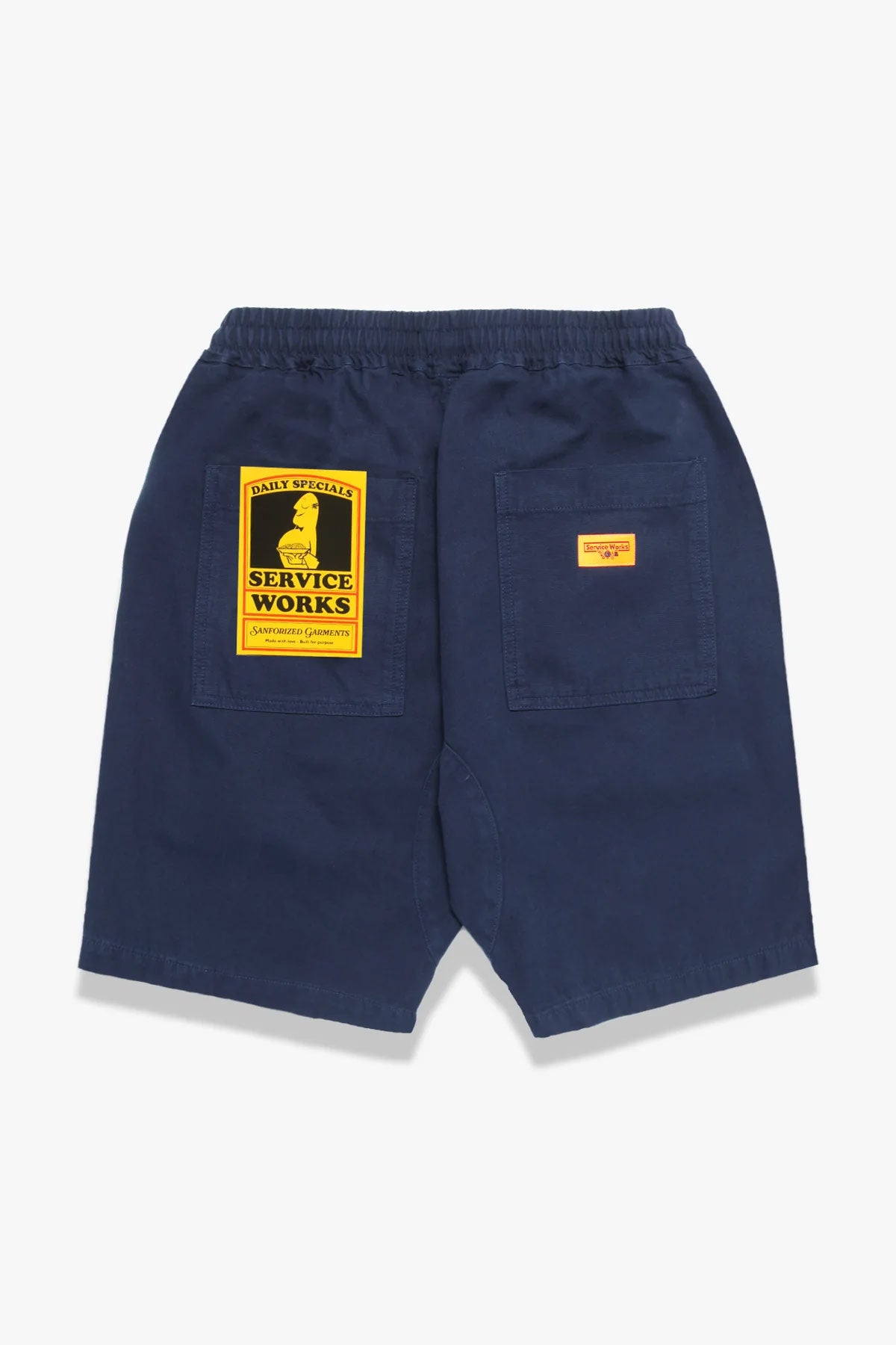 Service Works - Classic Canvas Chef Shorts in Navy
