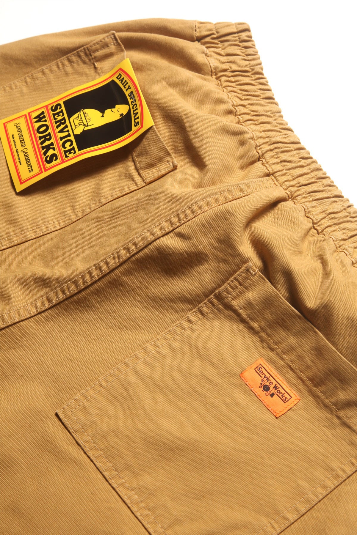 Service Works - Classic Canvas Chef Shorts in Tan
