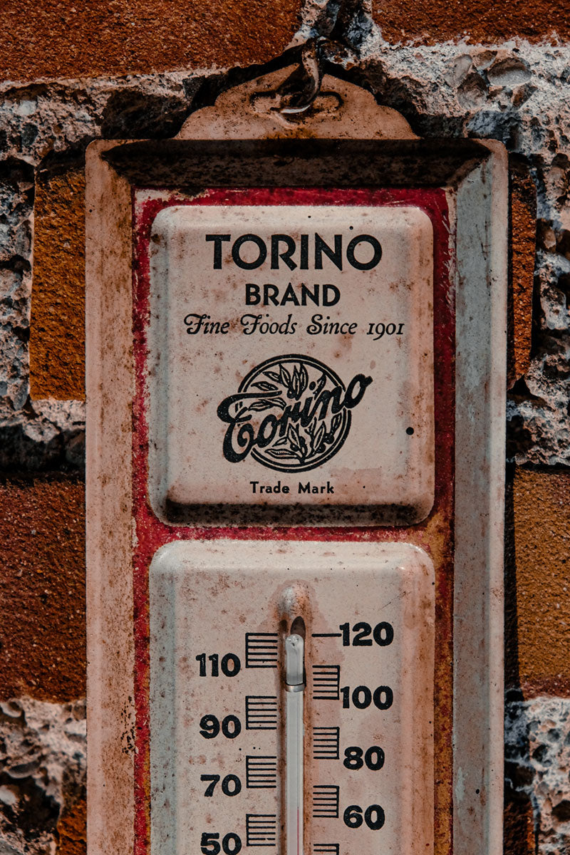 Torino Brand Vintage Working Thermometer J.Ossola