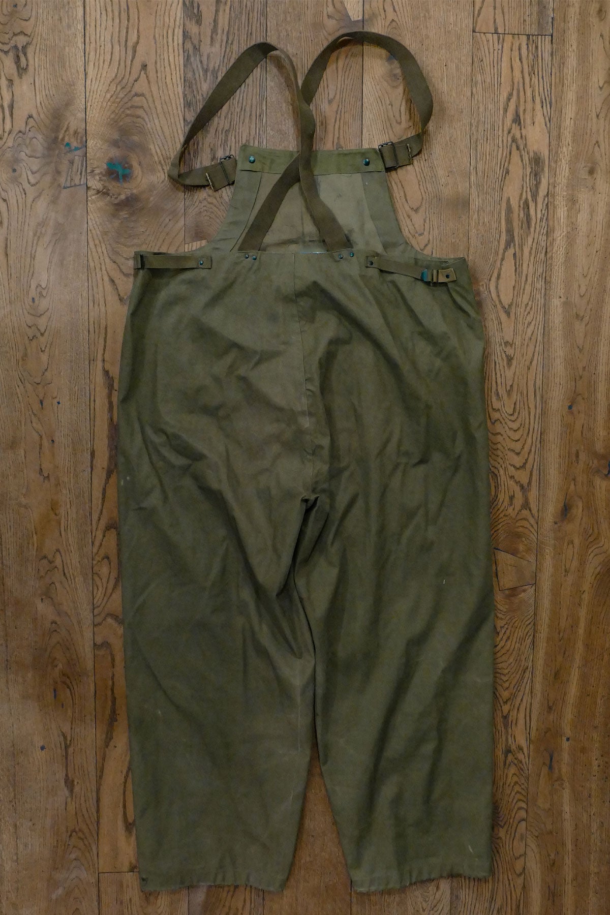1944 WW2 Vintage US Navy Wet Weather Deck Trousers Dungarees Bib 1944 WW2 Vintage US Navy Wet Weather Deck Trousers Dungarees Bib
