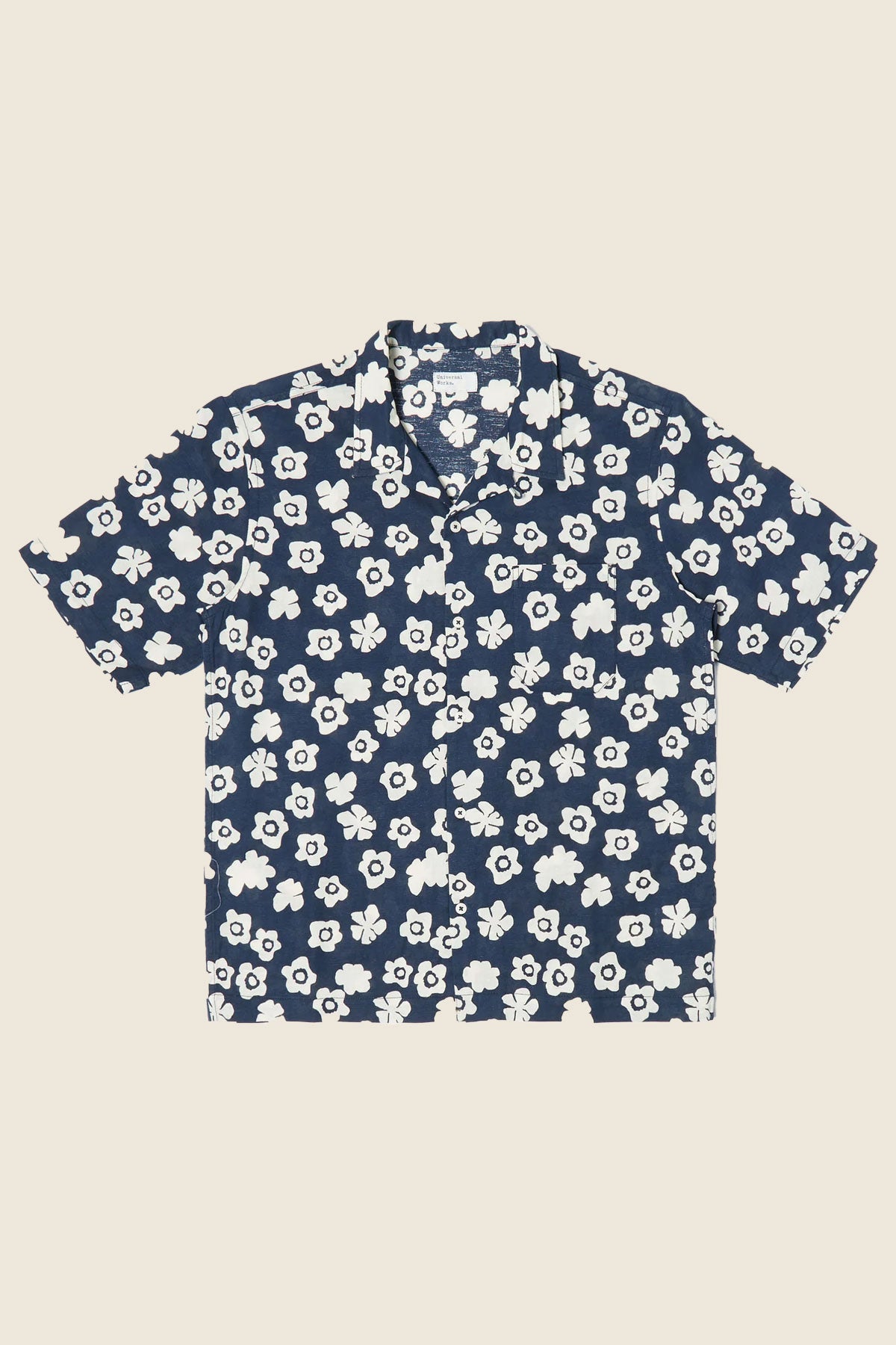 Universal Works - Road Shirt In Indigo Flower