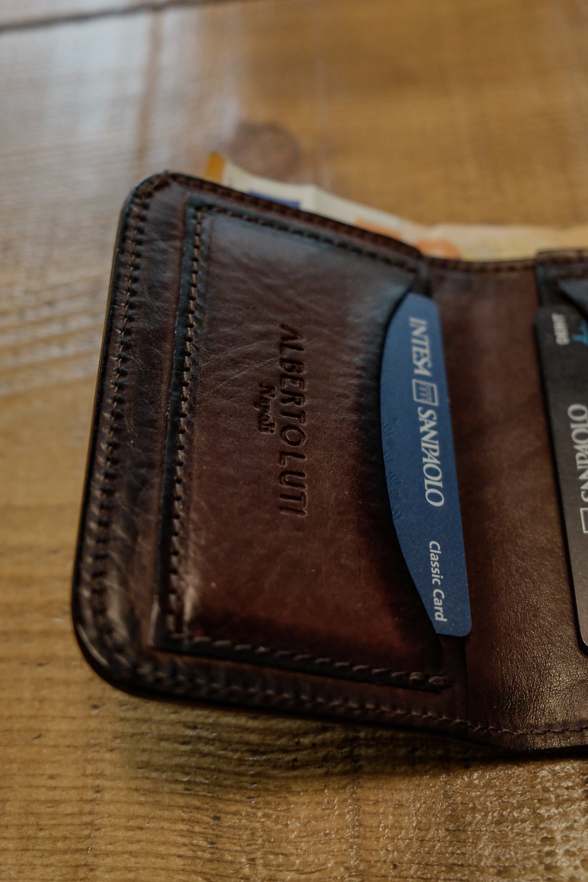 Alberto Luti - Bi-Fold Wallet in Dark Brown Leather