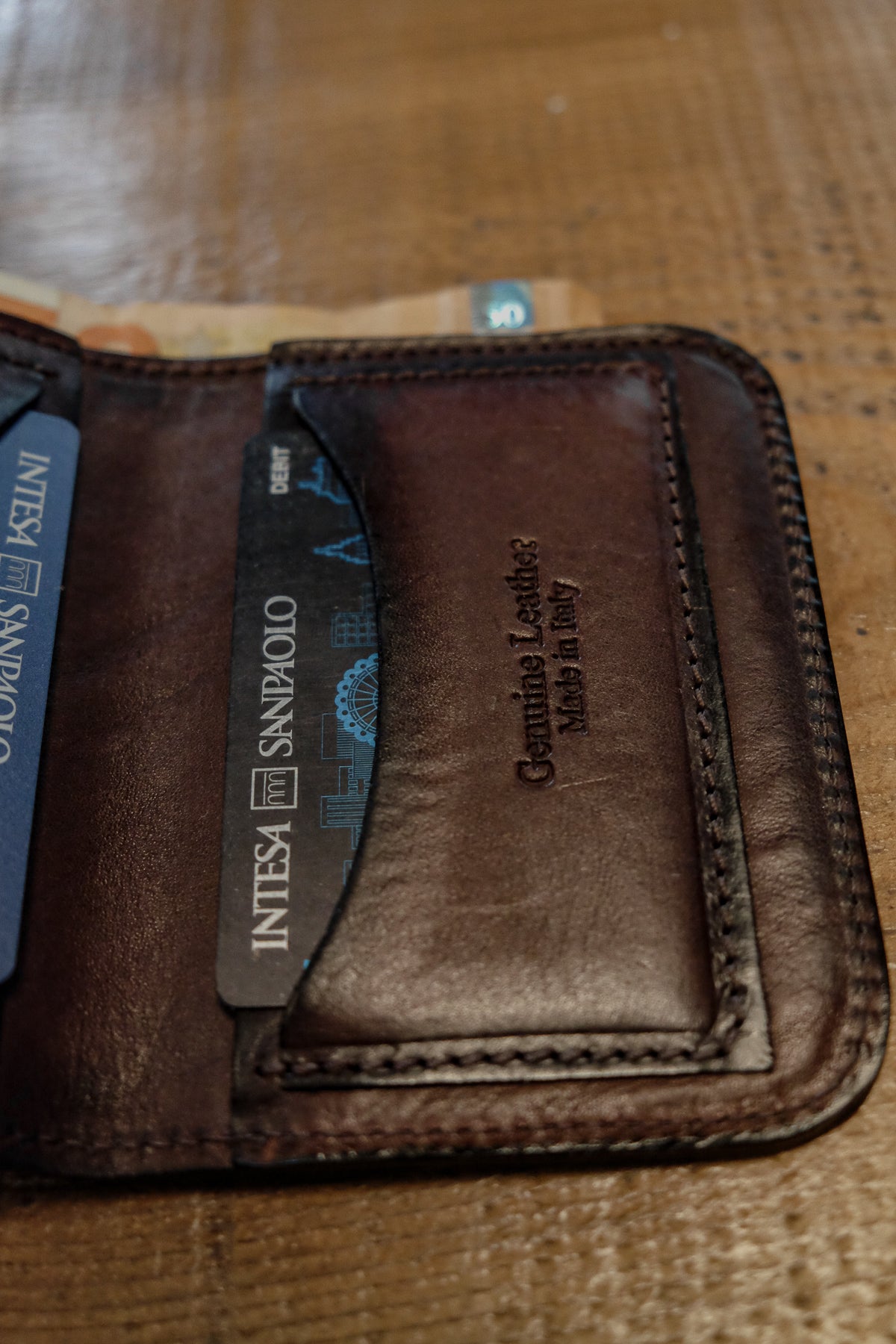 Alberto Luti - Bi-Fold Wallet in Dark Brown Leather